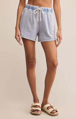 Z Supply Hunter Knit Denim Short - Washed Indigo