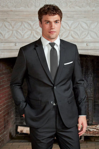 *In Stock* Couture 1910 Black Slim Fit Stretch Suit Coat
