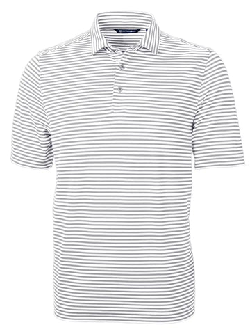 Cutter & Buck Virtue Eco Pique Stripe Recycled Mens Polo - Polished