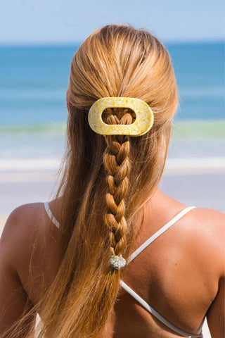 Teleties Fun in the Sun Medium Flat Round Hair Clip