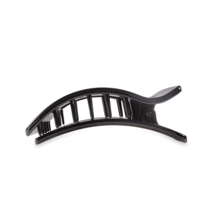 Teleties Jet Black Medium Flat Rectangle Hair Clip