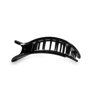 Teleties Jet Black Medium Flat Round Clip
