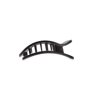 Teleties Jet Black Small Flat Rectangle Hair Clip