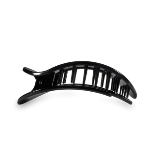 Teleties Jet Black Small Flat Round Clip