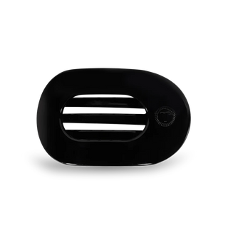 Teleties Jet Black Small Flat Round Clip