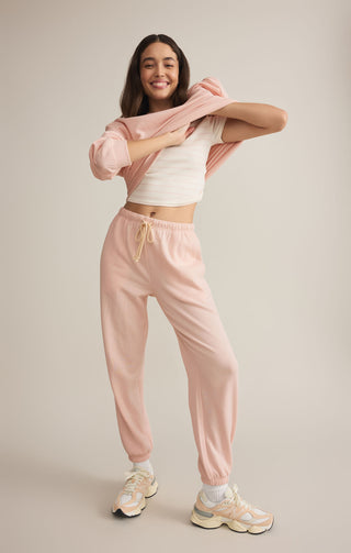 *FINAL SALE* Z Supply Classic Boyfriend Jogger - Pink Salt