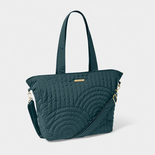 Katie Loxton Quilted Tote Bag - Dusty Navy