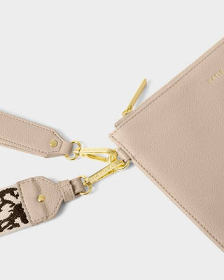 Katie Loxton Hallie Wristlet Pouch - Light Taupe