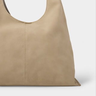 Katie Loxton Laila Slouch Shoulder Bag - Light Taupe Suedette