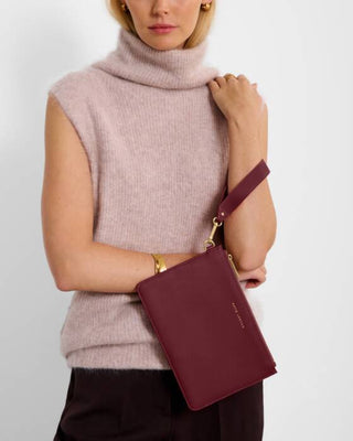 Katie Loxton Hallie Wristlet Pouch - Cherry
