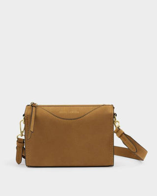 Katie Loxton Alba Caramel Faux Suedette Crossbody Bag