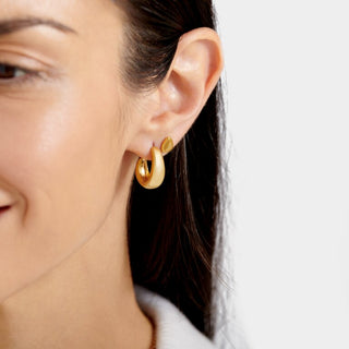 Katie Loxton 'With Love' Waterproof Gold Hoop Earrings
