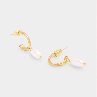 Katie Loxton Pearl Lustre Hoop Earrings