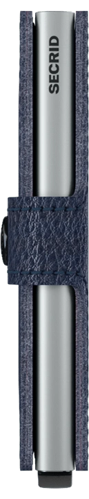 Secrid Miniwallet - Vegetable Tanned Navy/Silver