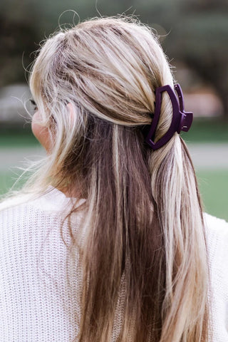 Teleties Open Burgundy Bliss Medium Hair Clip