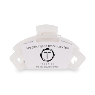 Teleties Open Coconut White Small Hair Clip