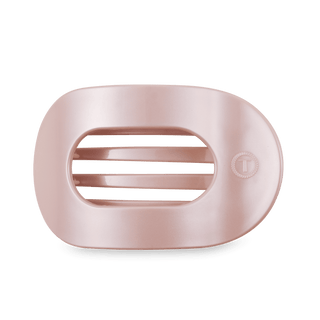 Teleties Pearly Pink Large Flat Round Hair Clip