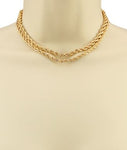 Gold Layered Rope Chain Necklace