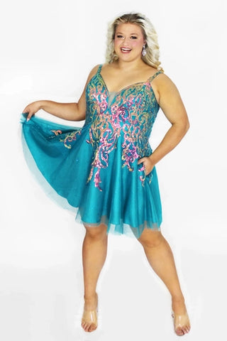 Sydney's Closet SC8134 - Jade Size 16W
