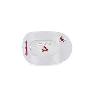 Teleties St. Louis Cardinals Small Flat Round Hair Clip