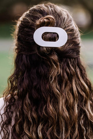 Teleties Toasted Small Flat Round Hair Clip