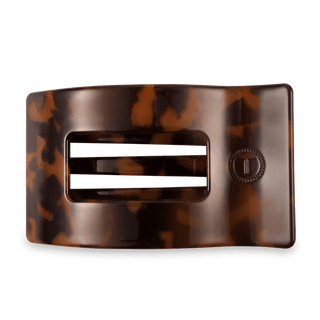 Teleties Tortoise Large Flat Rectangle Hair Clip