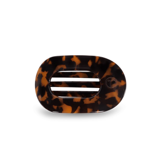 Teleties Tortoise Small Flat Round Clip