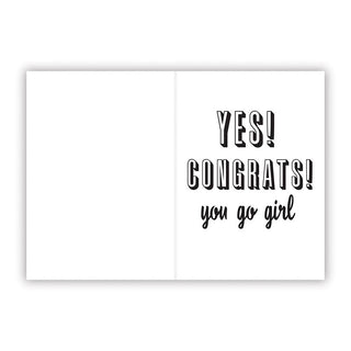 Gift Item - You Go Girl Card w/ Keychain