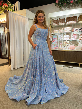 Sherri Hill 55093 - Light Blue Size 4