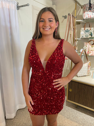Sherri Hill 55120 - Red Size 12