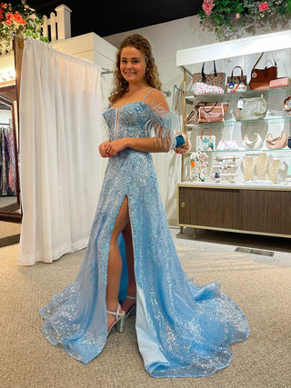 Sherri Hill 55061 - Light Blue Size 6