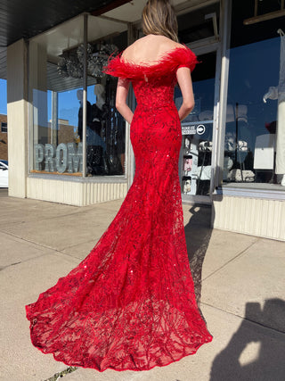 Sherri Hill 55201 - Red Size 0
