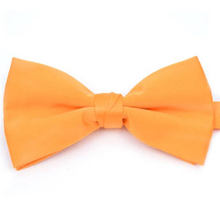 Orange Men's Clip-On Bow Tie