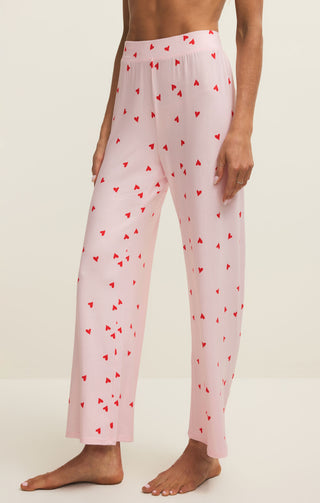 Z Supply Lounge Luxe Heart Pant - Pink Marshmallow