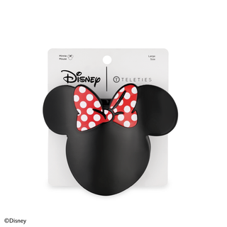 Teleties x Disney: Minnie Mouse Shaped | Large | Flat Hair Clip