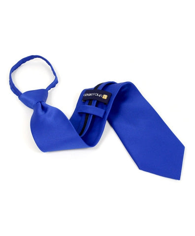 Men's Royal Blue Zipper Tie