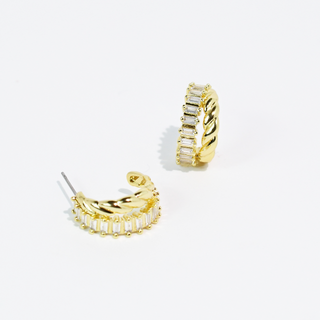 Treasure Jewels Croux Crystal Hoops
