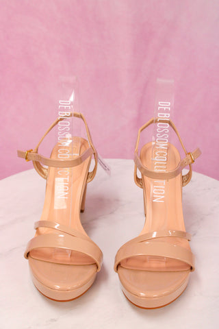 De Blossom Amara Nude Patent Heel