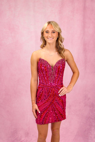 Portia & Scarlett 26804C - Red/Fuchsia Size 0
