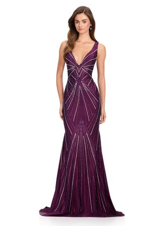 ASHLEYlauren 11693 - Wine Size 0