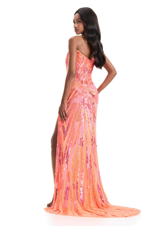 ASHLEYlauren 11822 - Multi/Coral Size 10