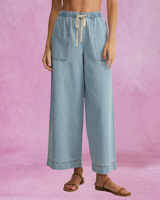 Z Supply Daycation Denim Utility Pant - Ocean Air Indigo