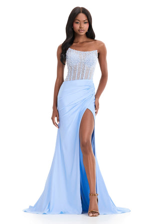ASHLEYlauren 12087 - Sky Size 6