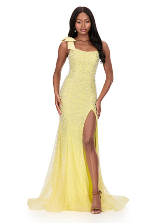 ASHLEYlauren 12157 - Yellow Size 0