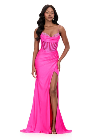 ASHLEYlauren 12173 - Fuchsia Size 6