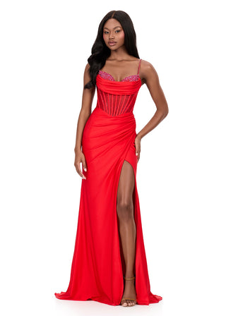 ASHLEYlauren 12173 - Red Size 12