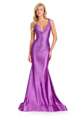 ASHLEYlauren 12415 - Purple Size 0