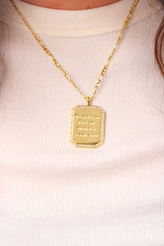 Treasure Jewels Isaiah 41:10 Gold Necklace