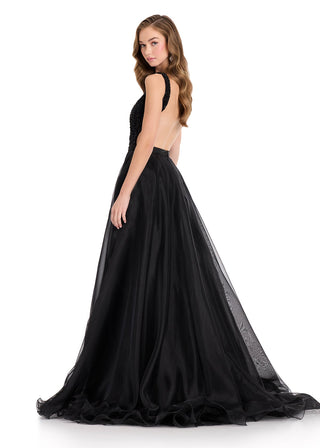 ASHLEYlauren 1740 - Black Overskirt Size 6