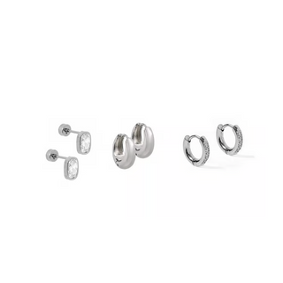 LINNY CO Huggie & Screwback Stud Set - New York
